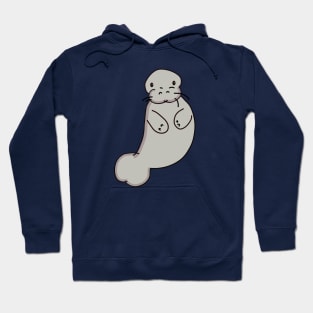 Manatee Illustration Doodle Art Hoodie